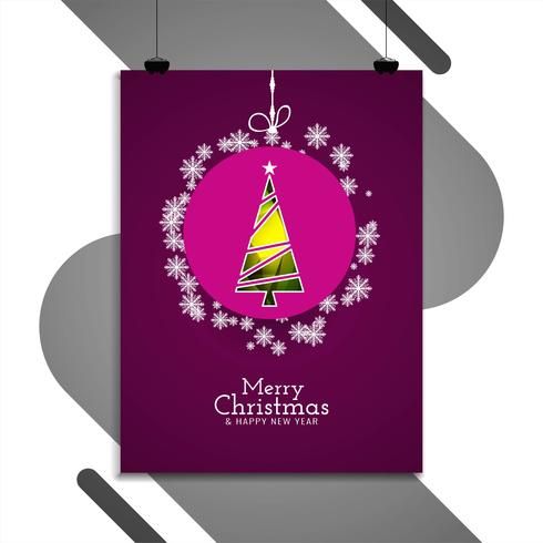 Resumo projeto de brochura decorativa feliz Natal vetor