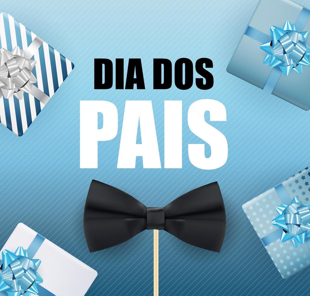 feriado no brasil dia dos pais em português brasileiro dizendo feliz dia dos pais dia dos pais vetor