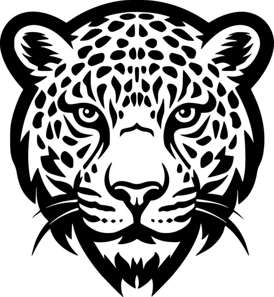 leopardo, minimalista e simples silhueta - vetor ilustração