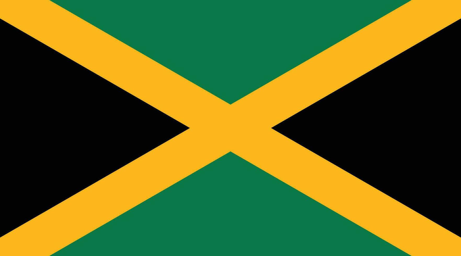 Jamaica bandeira. bandeira do Jamaica vetor