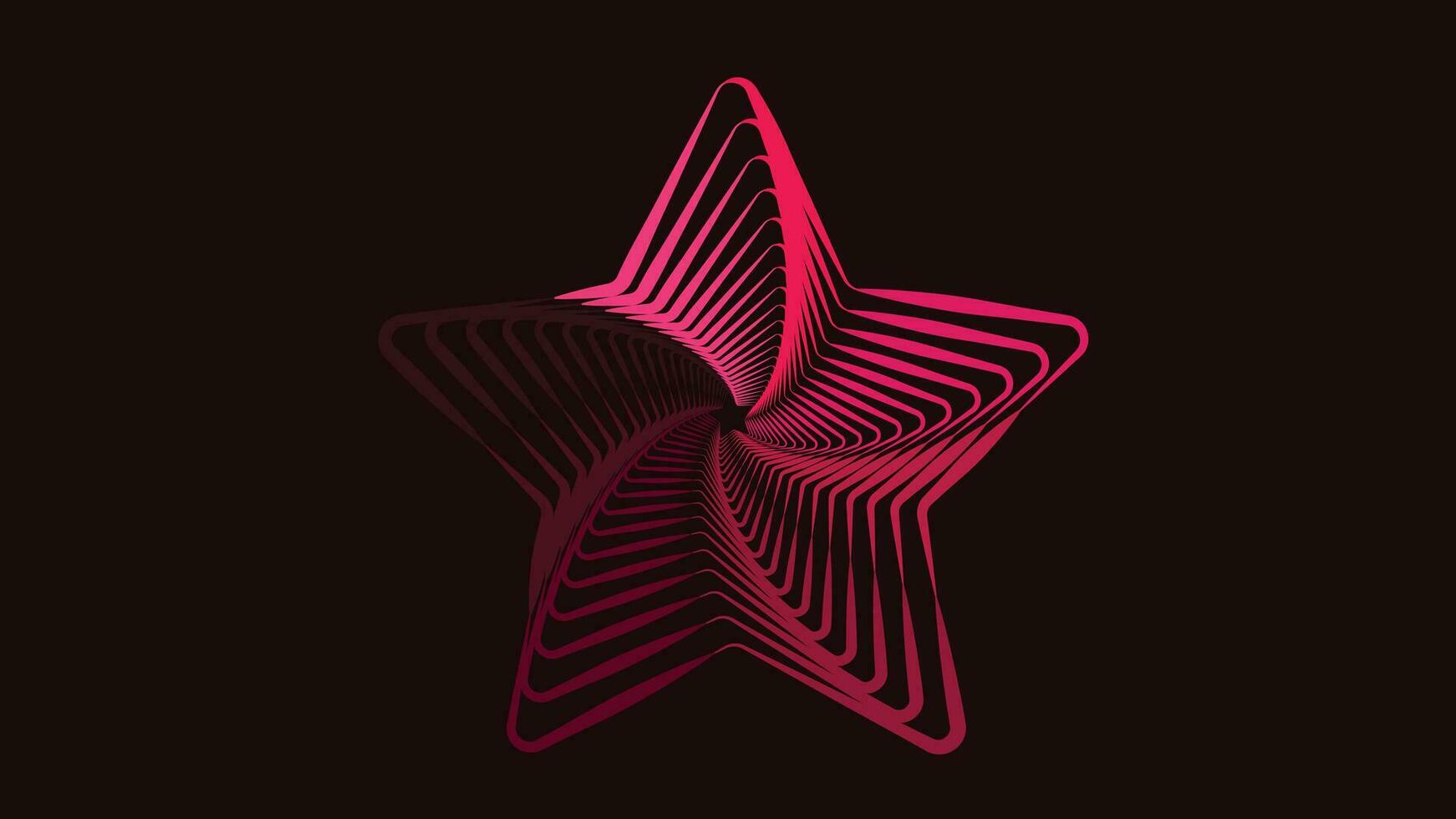 abstrato Rosa sombra Estrela dentro Sombrio cor fundo. isto multiplayer Estrela pode estar usava Como uma enfeite ou fundo para seu Projeto. isto criativo Projeto Além disso aplicável para conectados conteúdo criação. vetor