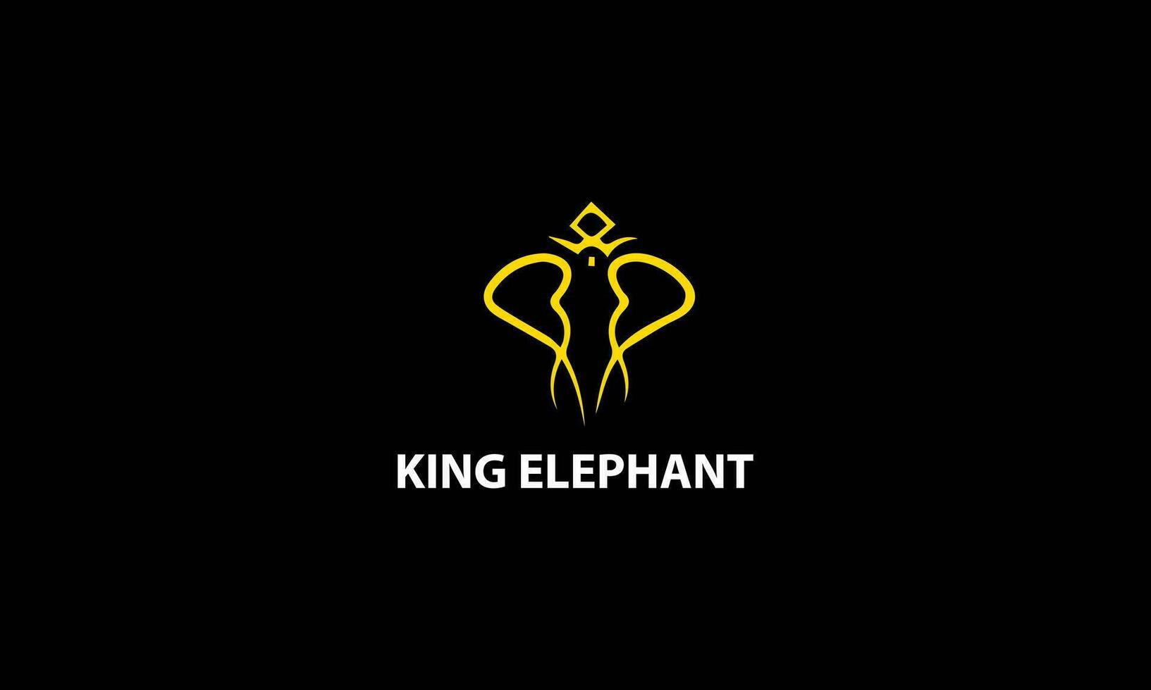 ícone de vetor de logotipo de elefante