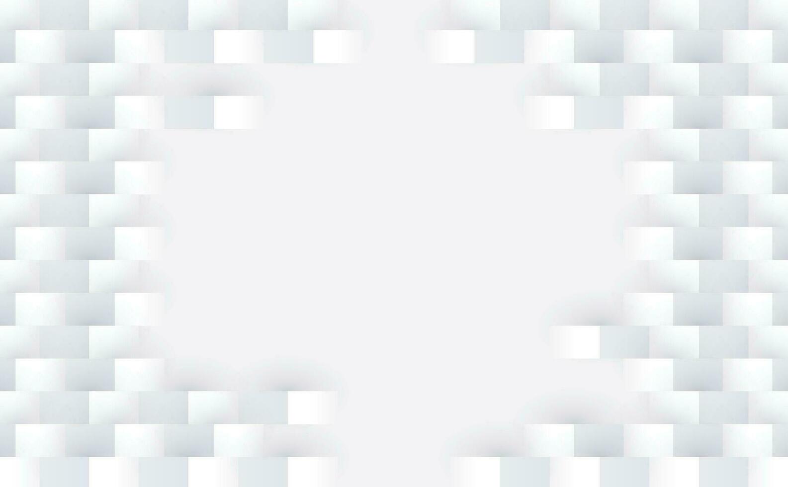 fundo quadrado moderno 3d abstrato. textura padrão geométrico branco e cinza. ilustração da arte vetorial vetor
