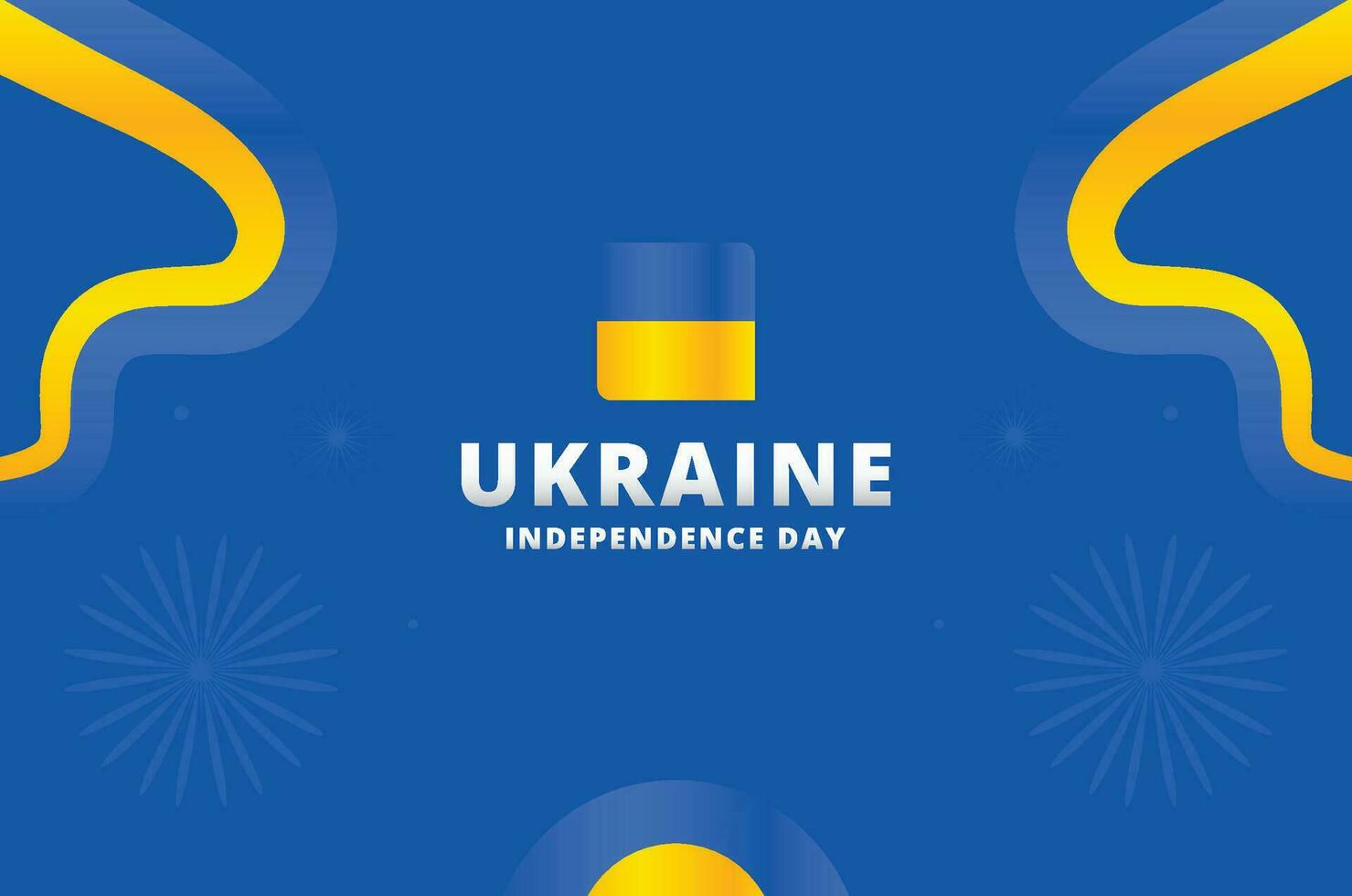 Ucrânia independência dia Projeto comemoro vetor