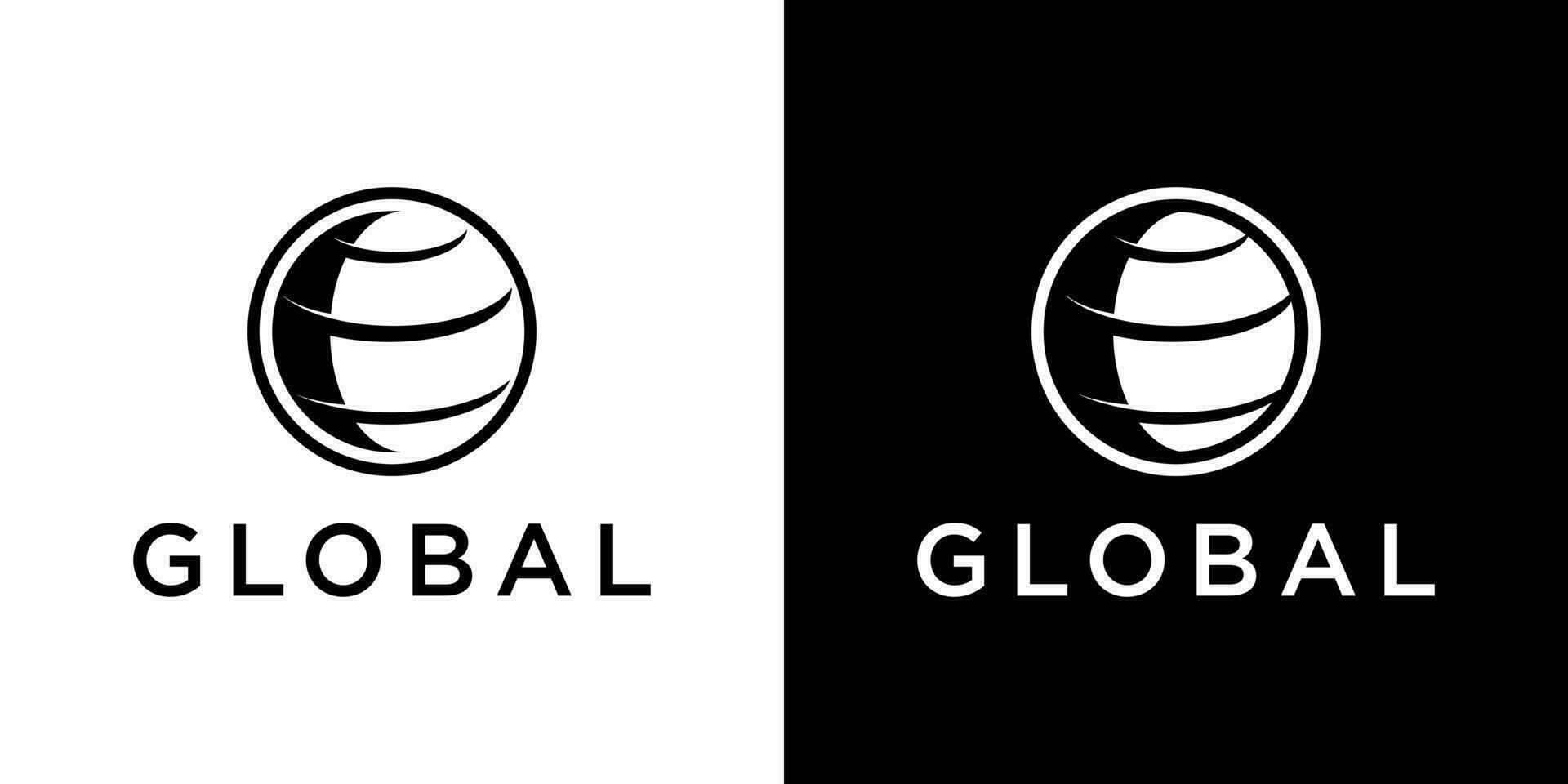 logotipo Projeto global abstrato ícone inspiração vetor