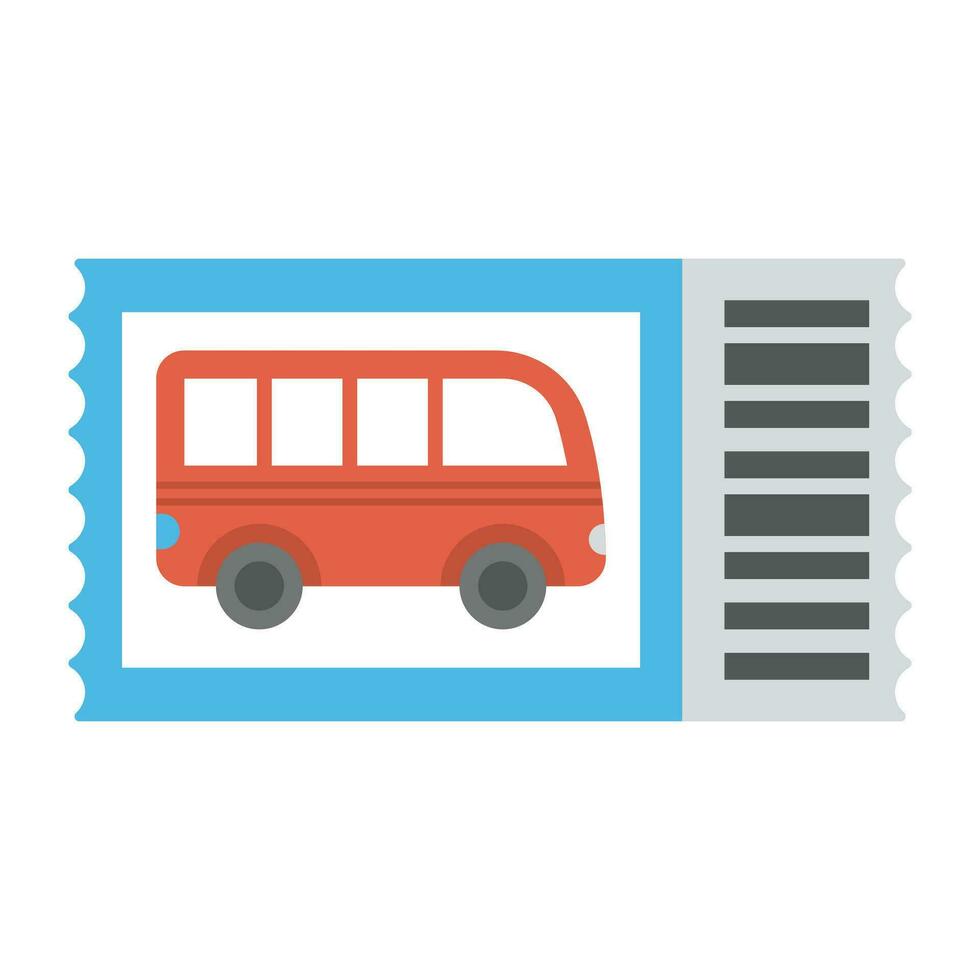 ônibus gráfico em uma cartão simbolizando ônibus bilhete e viagem através da ônibus vetor