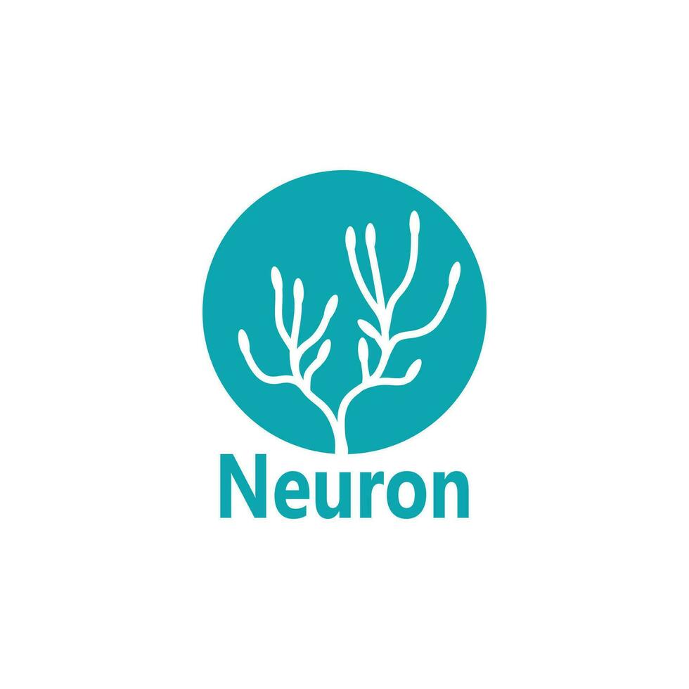 neurônio logotipo e símbolo vetor modelo