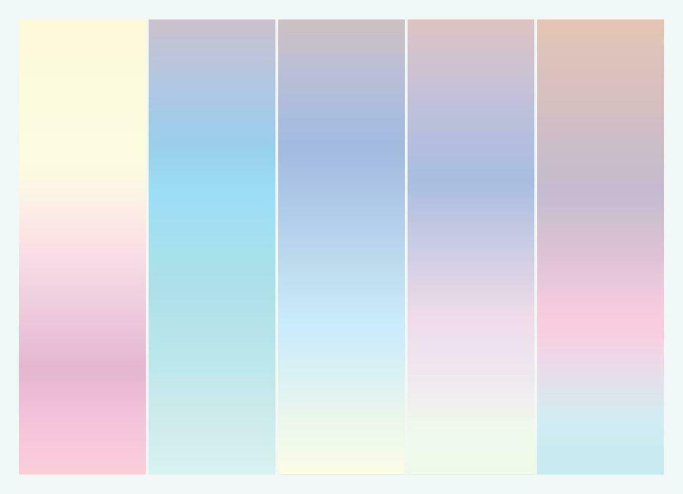 53 vetor colorida gradiente coleção