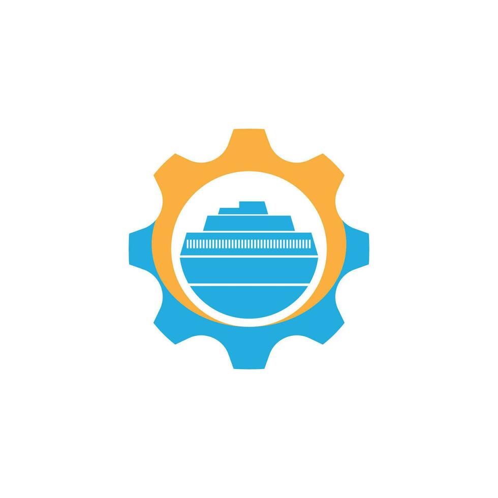 cruzeiro navio logotipo ícone modelo vetor plano Projeto