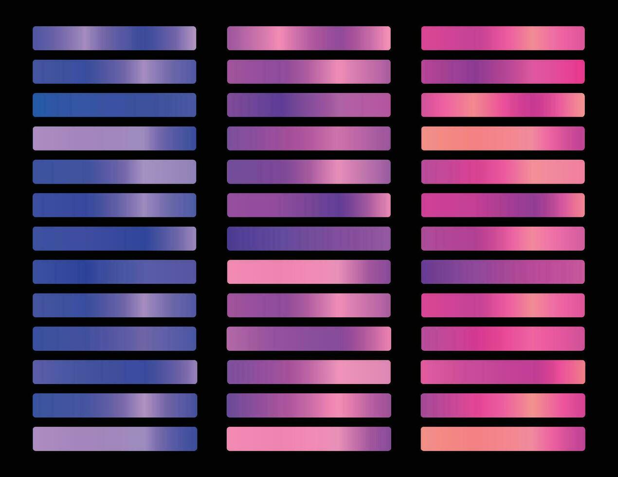 conjunto do na moda multicolorido gradientes e brilhante vibrante conjunto do gradientes fundo vetor