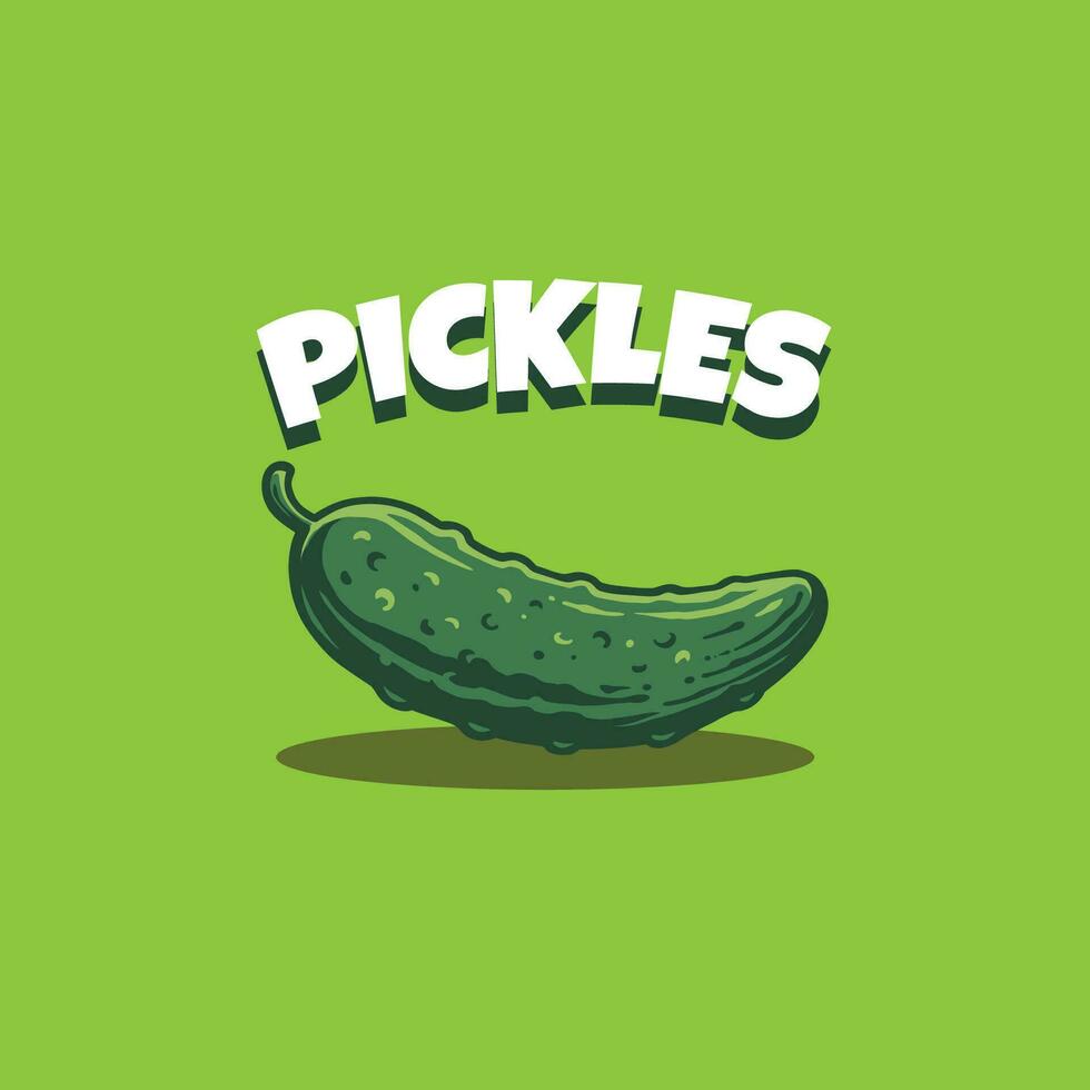 vetor ilustração do picles ou pepino Prêmio