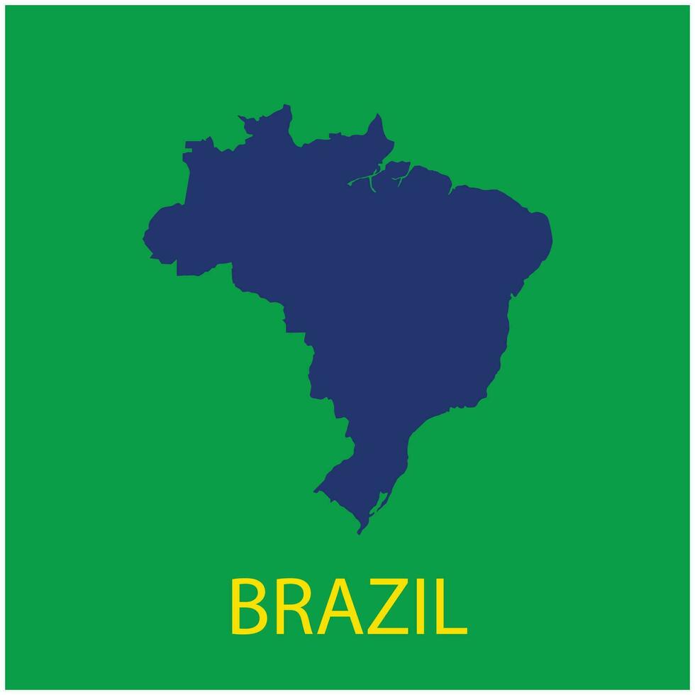 Brasil mapa ícone vetor