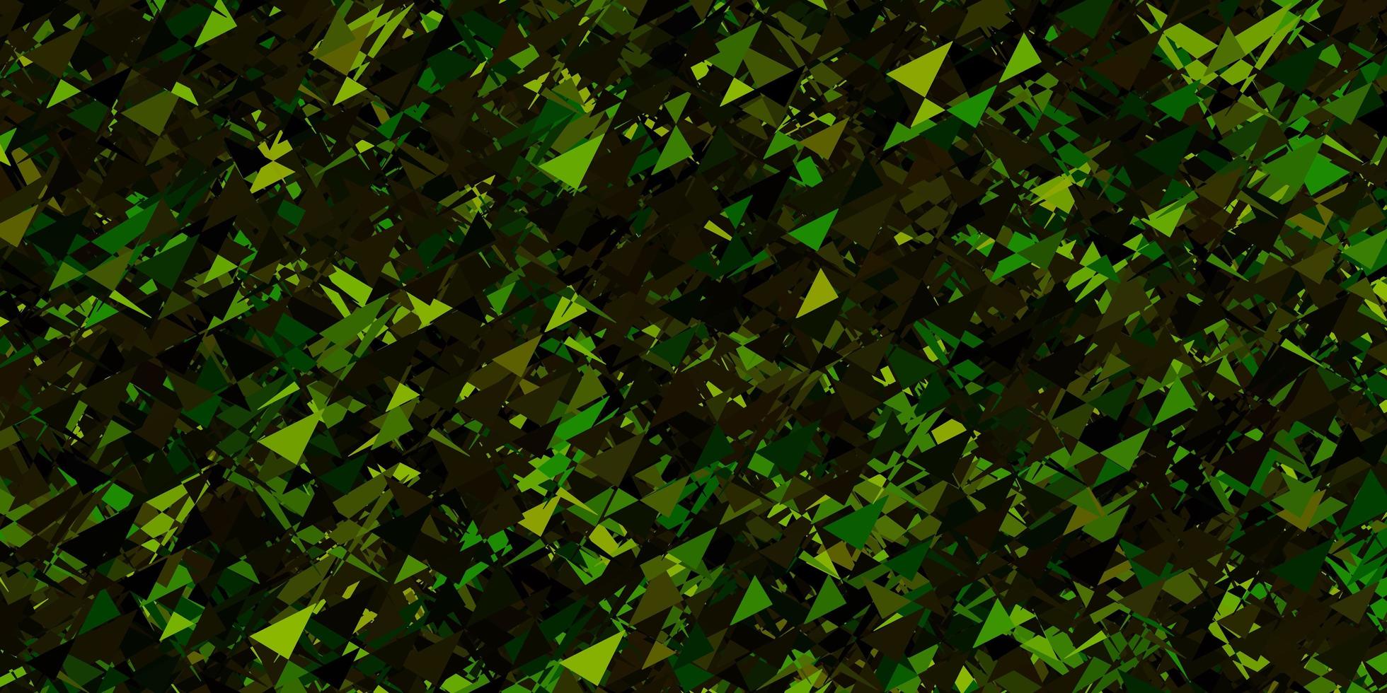 fundo vector verde-escuro amarelo com formas poligonais