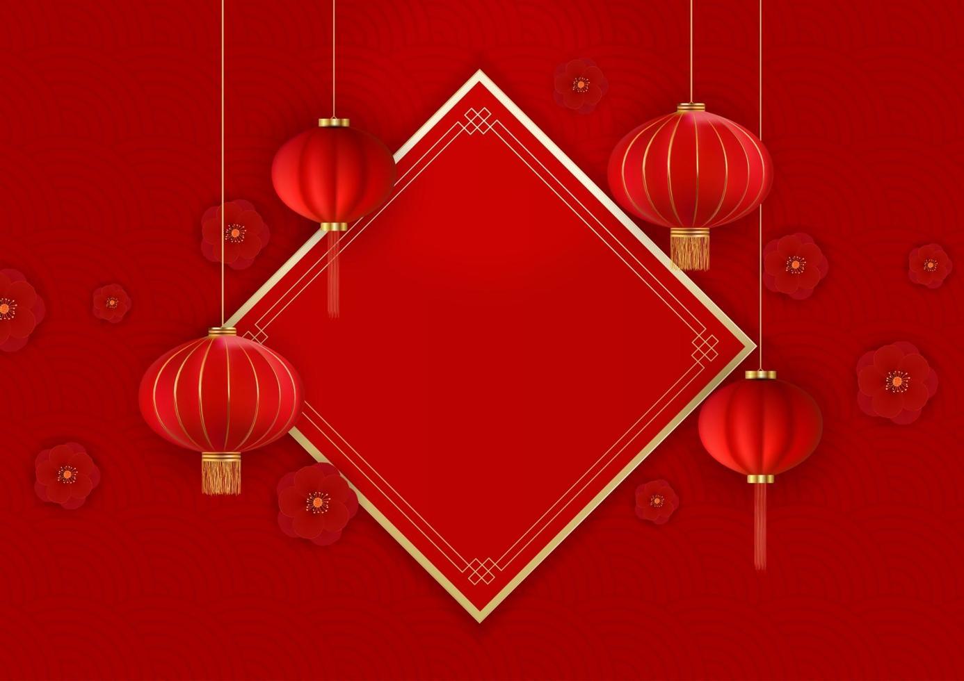 feliz ano novo chinês fundo de férias. ilustração vetorial eps10 vetor
