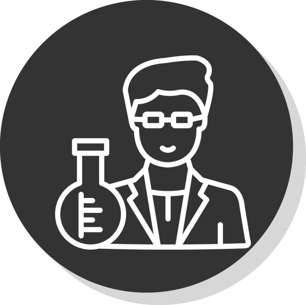 design de ícone de vetor de cientista
