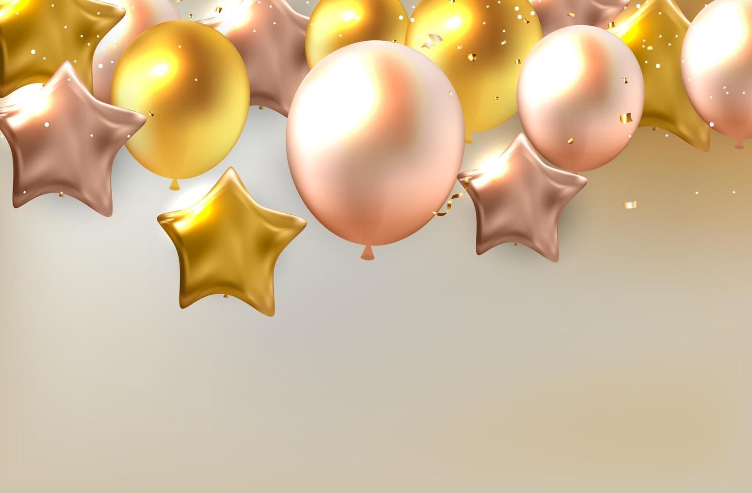 fundo abstrato do feriado com balões. pode ser usado para propaganda, promoção e cartão ou convite de aniversário. ilustração vetorial vetor