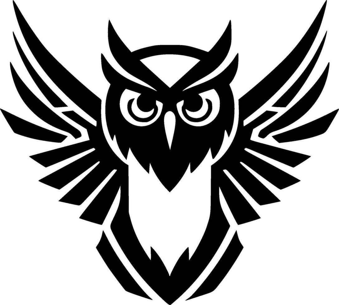 coruja - minimalista e plano logotipo - vetor ilustração