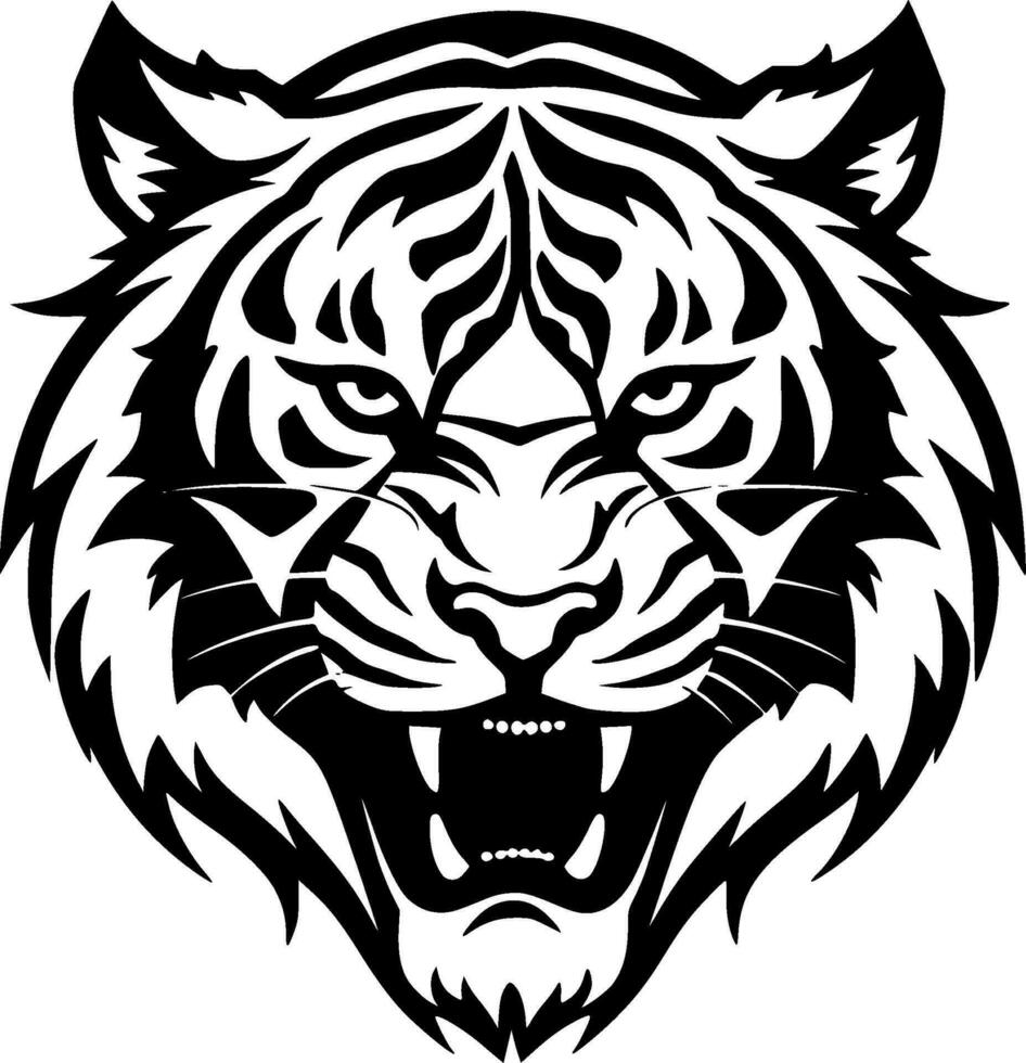 tigre - minimalista e plano logotipo - vetor ilustração