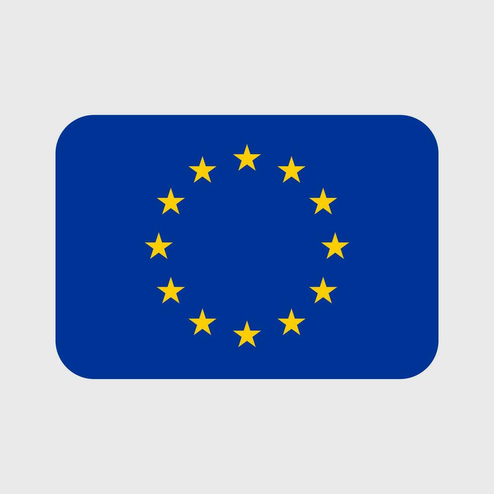 europeu União bandeira vetor ícones conjunto dentro a forma do coração, Estrela e círculo.