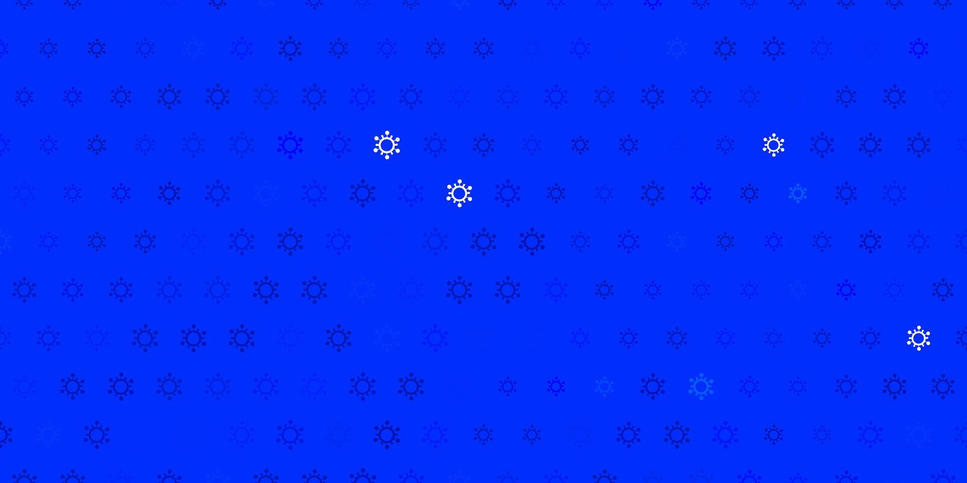 fundo vector azul escuro com símbolos covid19