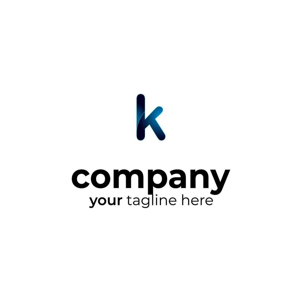símbolo k carta logotipo em branco fundo, pode estar usava para arte empresas, Esportes, etc vetor