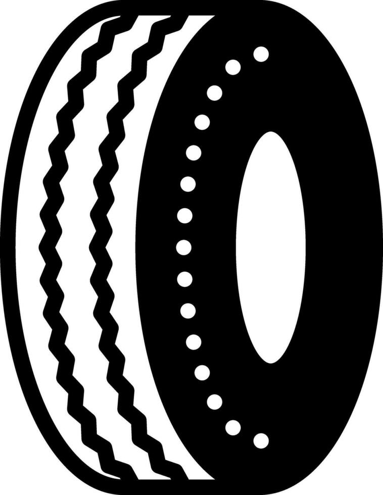sólido ícone para pneu vetor