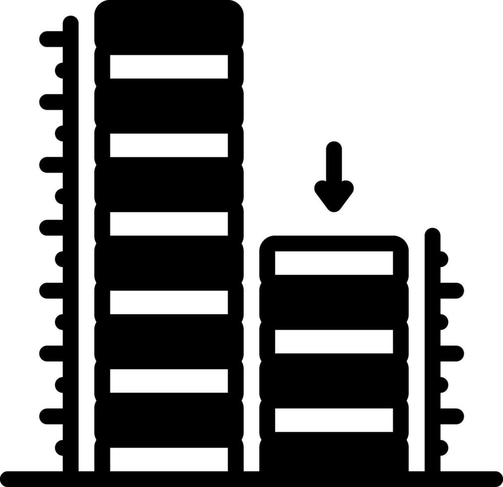 sólido ícone para arquitetura vetor