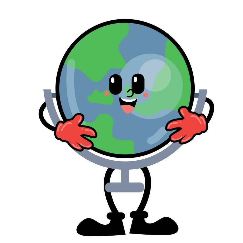 global aventuras fofa desenho animado globo bola personagem desenhos vetor