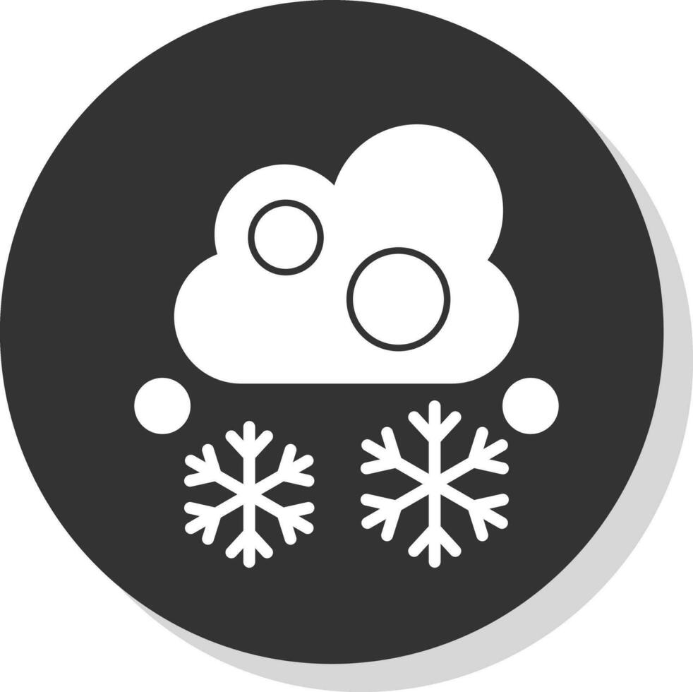queda de neve vetor ícone Projeto