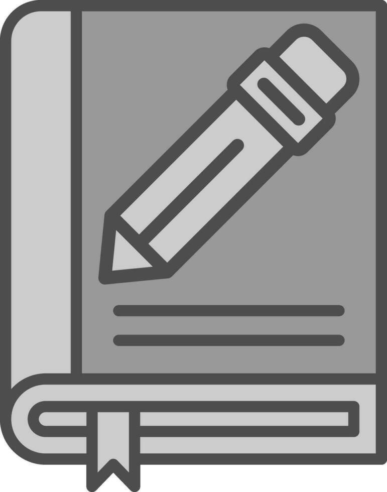 design de ícone de vetor de caderno de esboços
