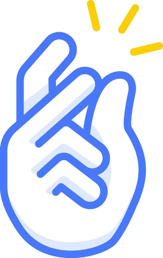dedo emoji adesivo vetor