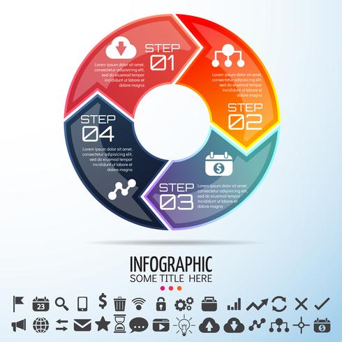 Elementos de design de infográficos vetor