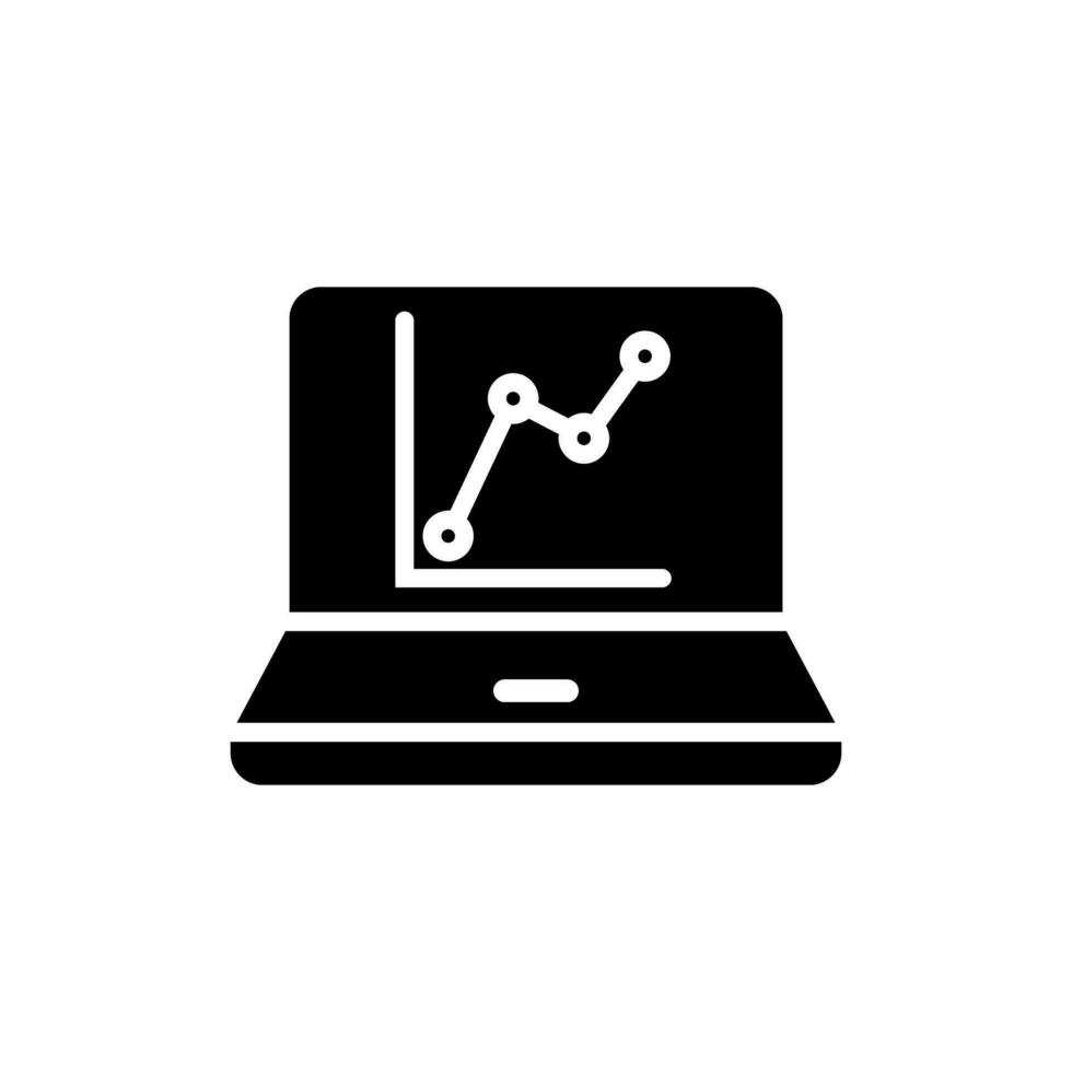 dados análise ícone vetor. dados Ciência ilustração placa. analytics símbolo. negociação logotipo. vetor