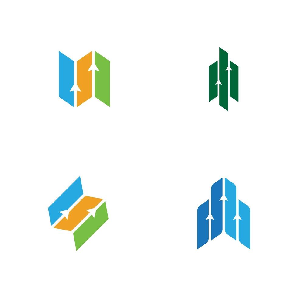 modelo de logotipo de finanças empresariais vetor