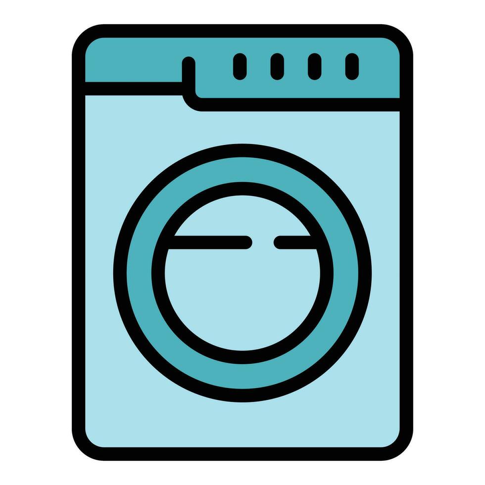 lavar máquina ícone vetor plano