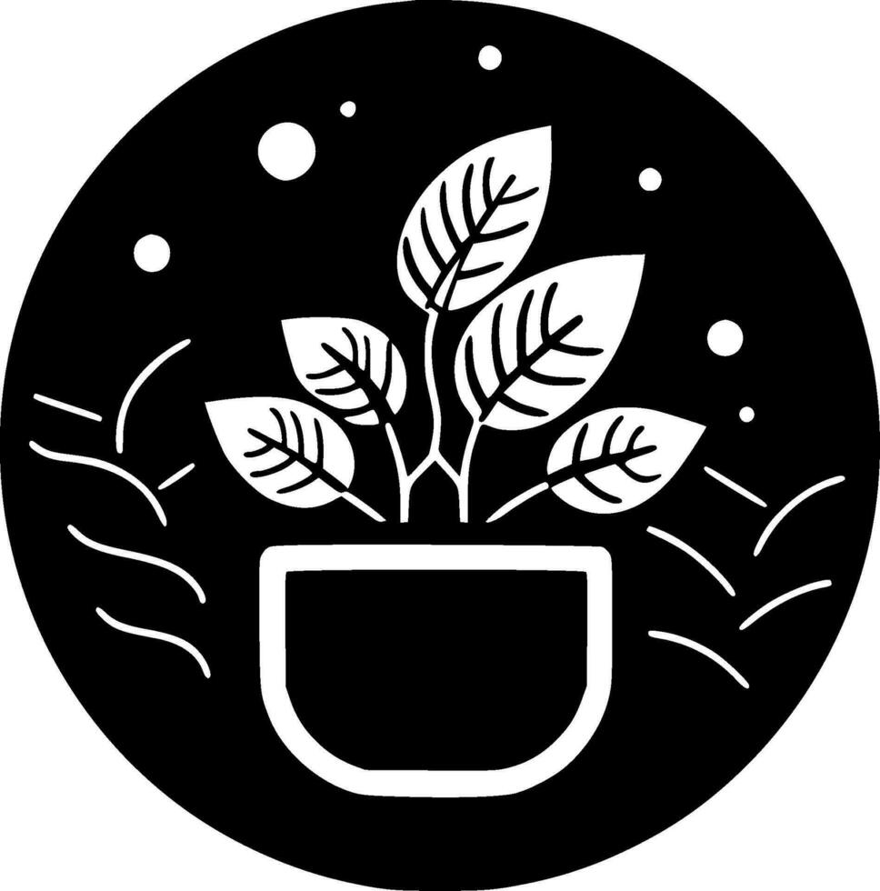 plantas, minimalista e simples silhueta - vetor ilustração