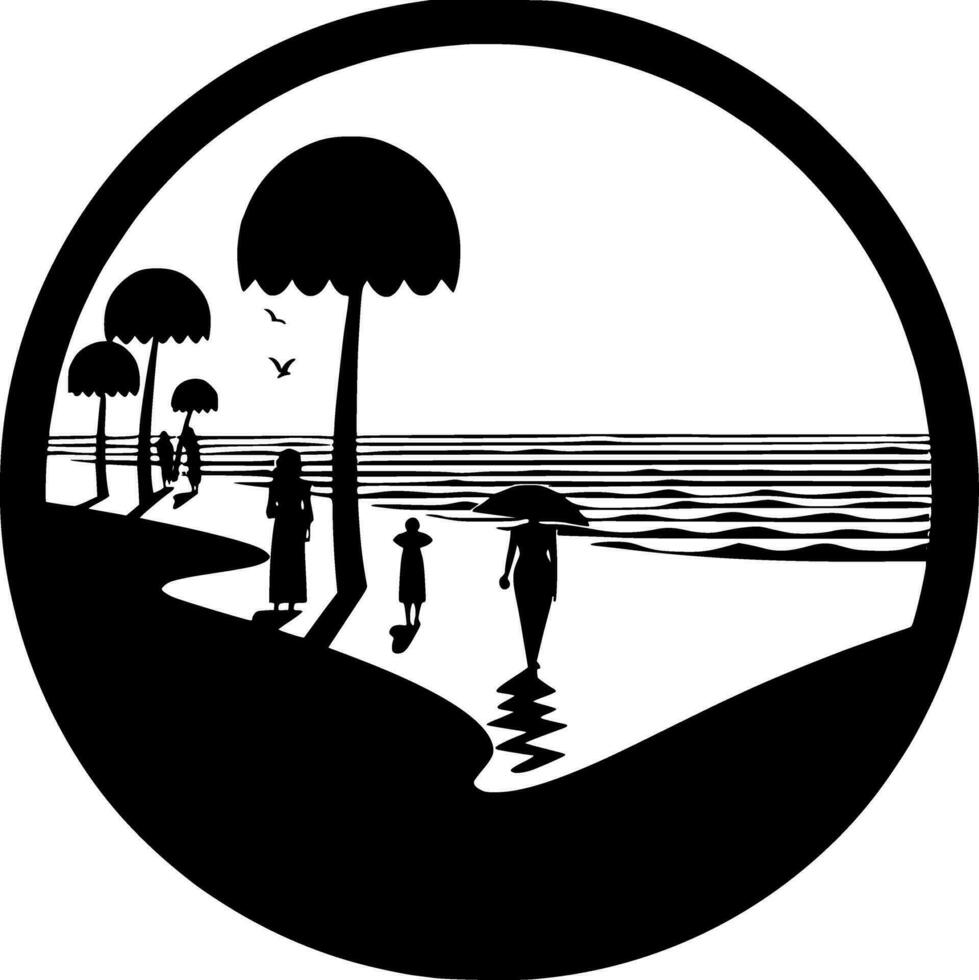 de praia - Alto qualidade vetor logotipo - vetor ilustração ideal para camiseta gráfico