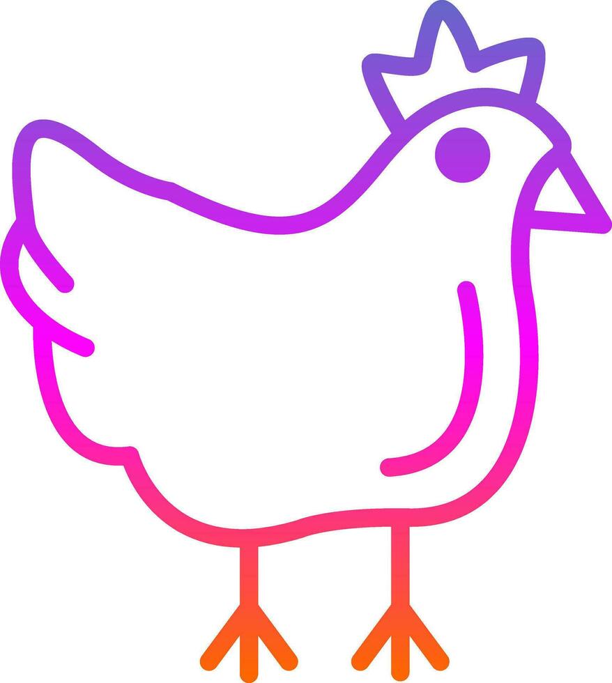 design de ícone de vetor de frango