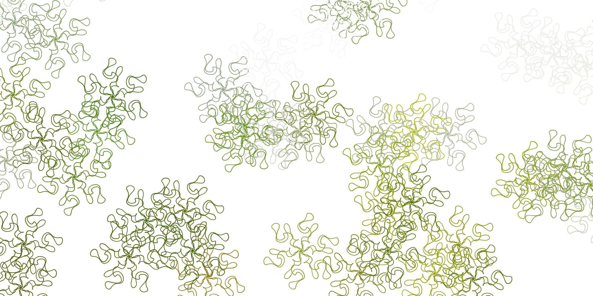 layout natural do vetor verde claro com flores.