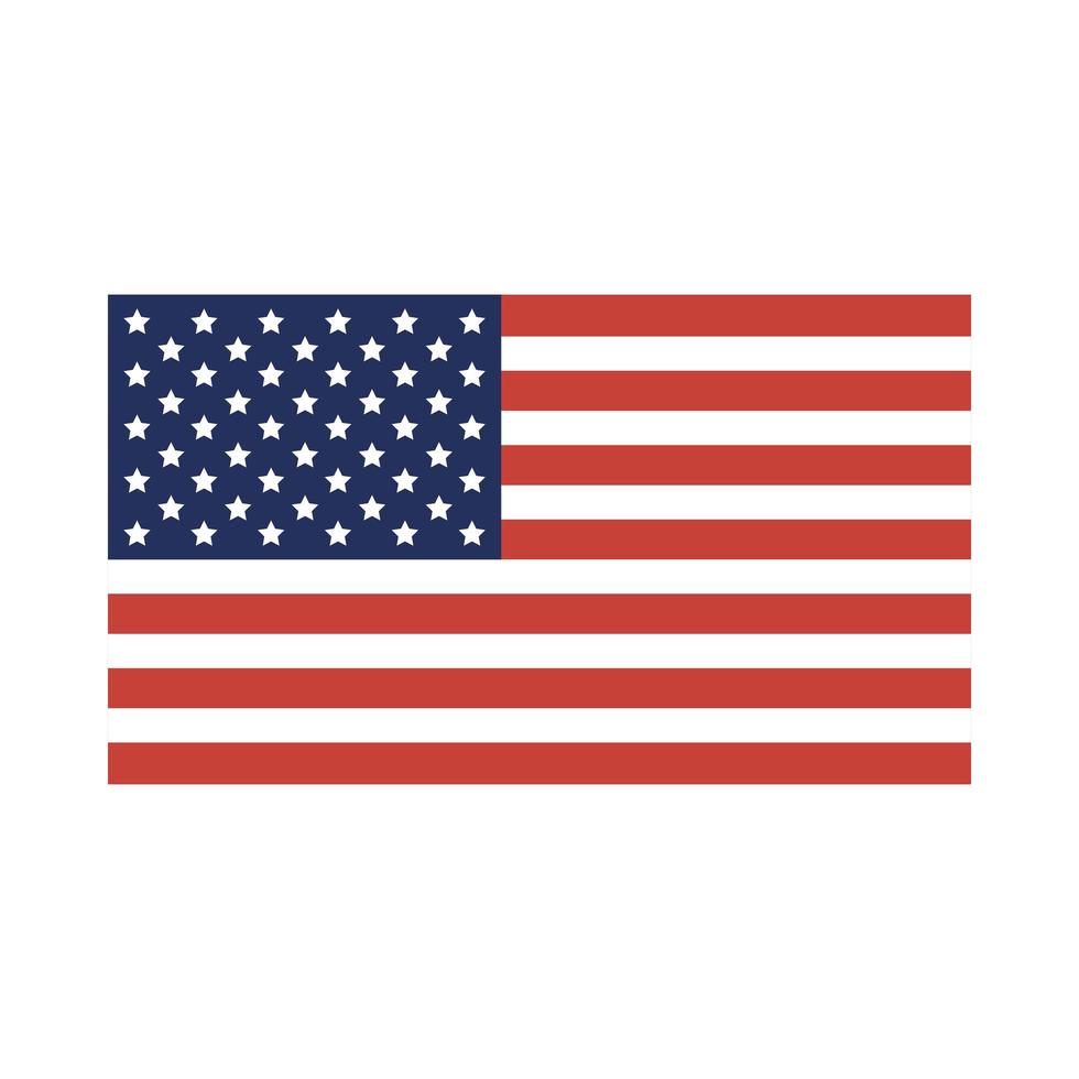 desenho de vetor de ícone de bandeira dos EUA