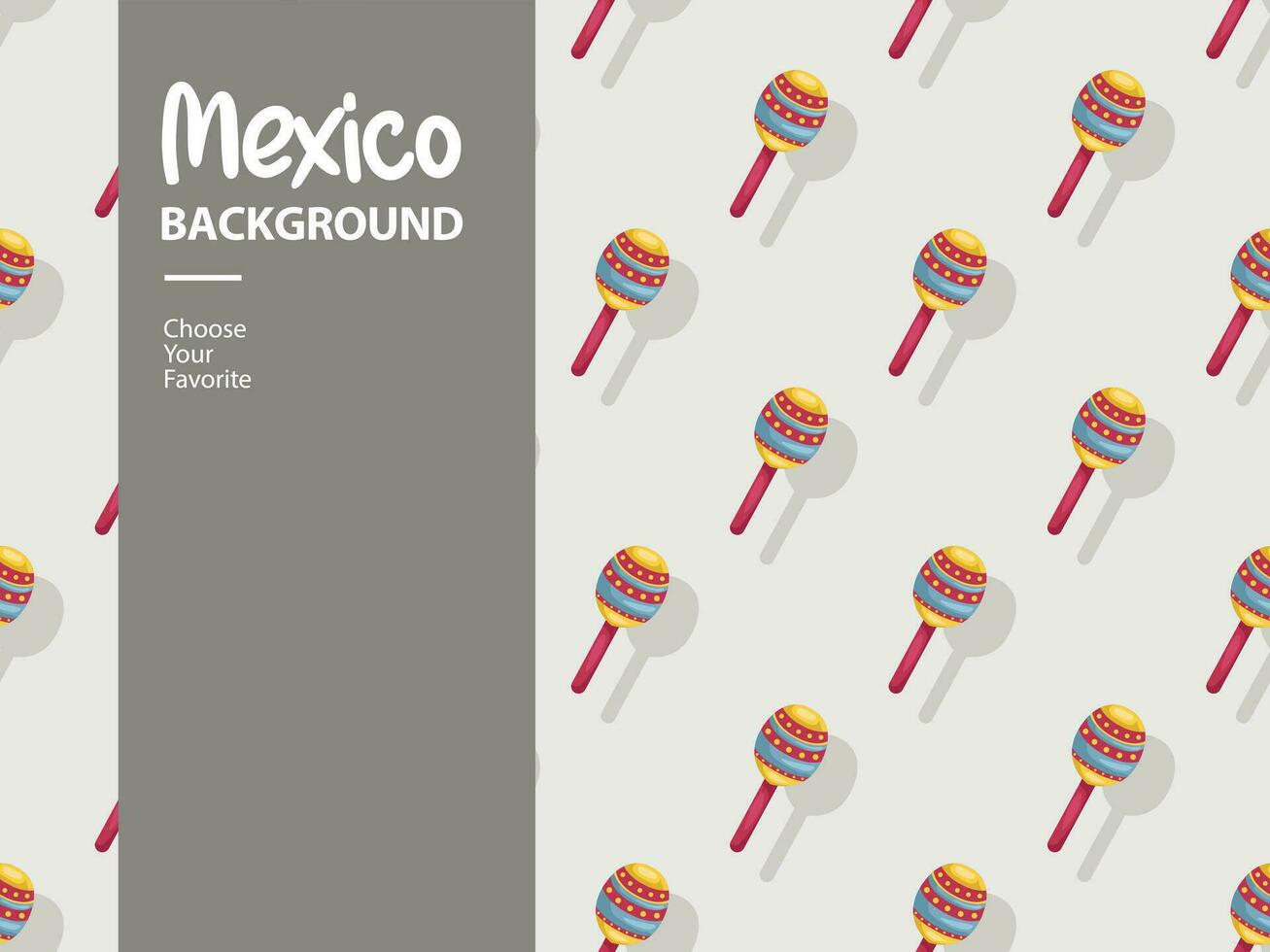 independência dia México turista festa feriado padronizar fundo ilustração tradicional mexicano vetor