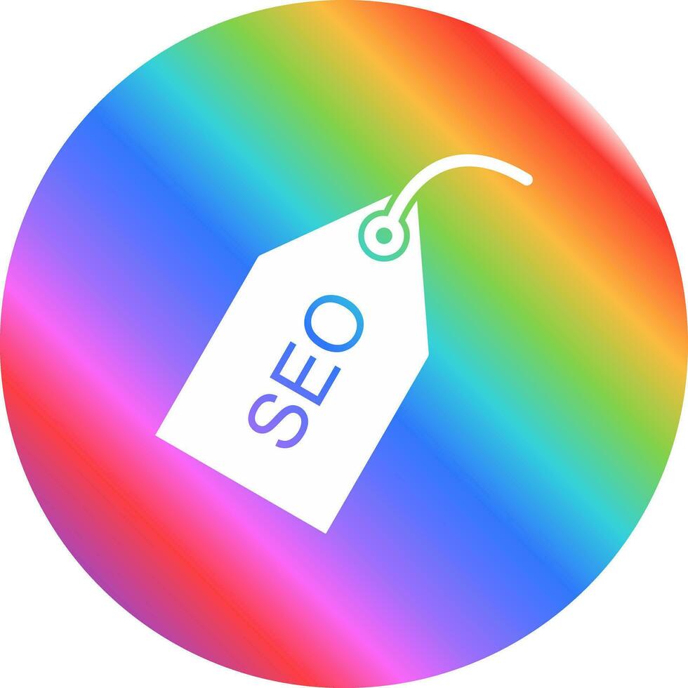 ícone de vetor de tags de seo