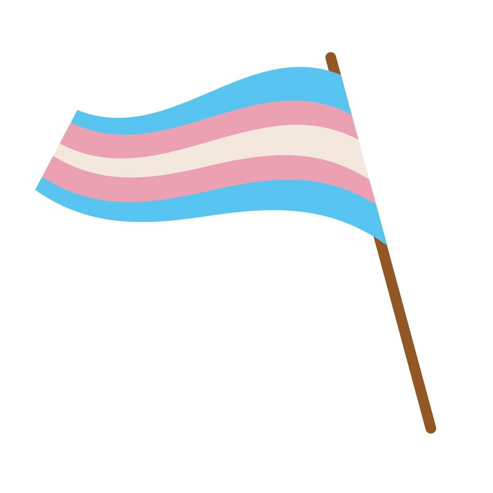 bandeira da comunidade transgênero vetor