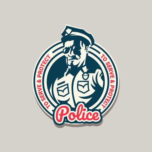 Logotipo da polícia vetor