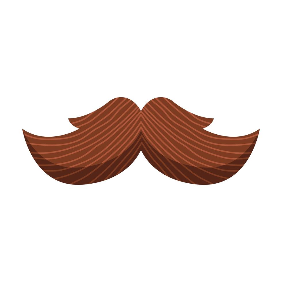 ícone de bigode masculino vetor