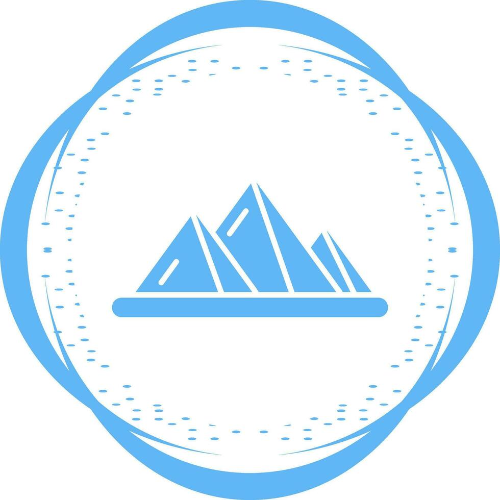 ícone de vetor de pirâmide