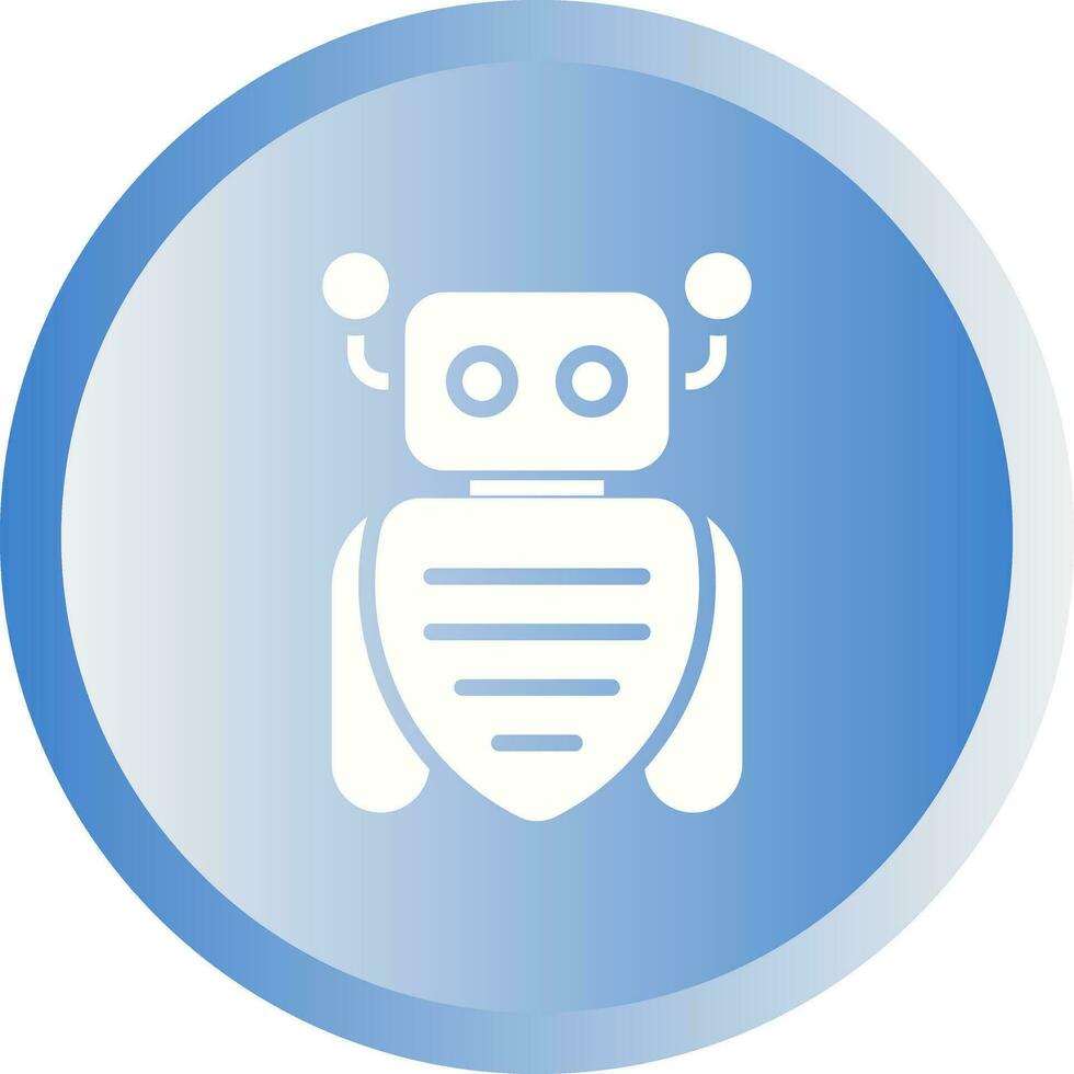 ícone de vetor de assistente de robô