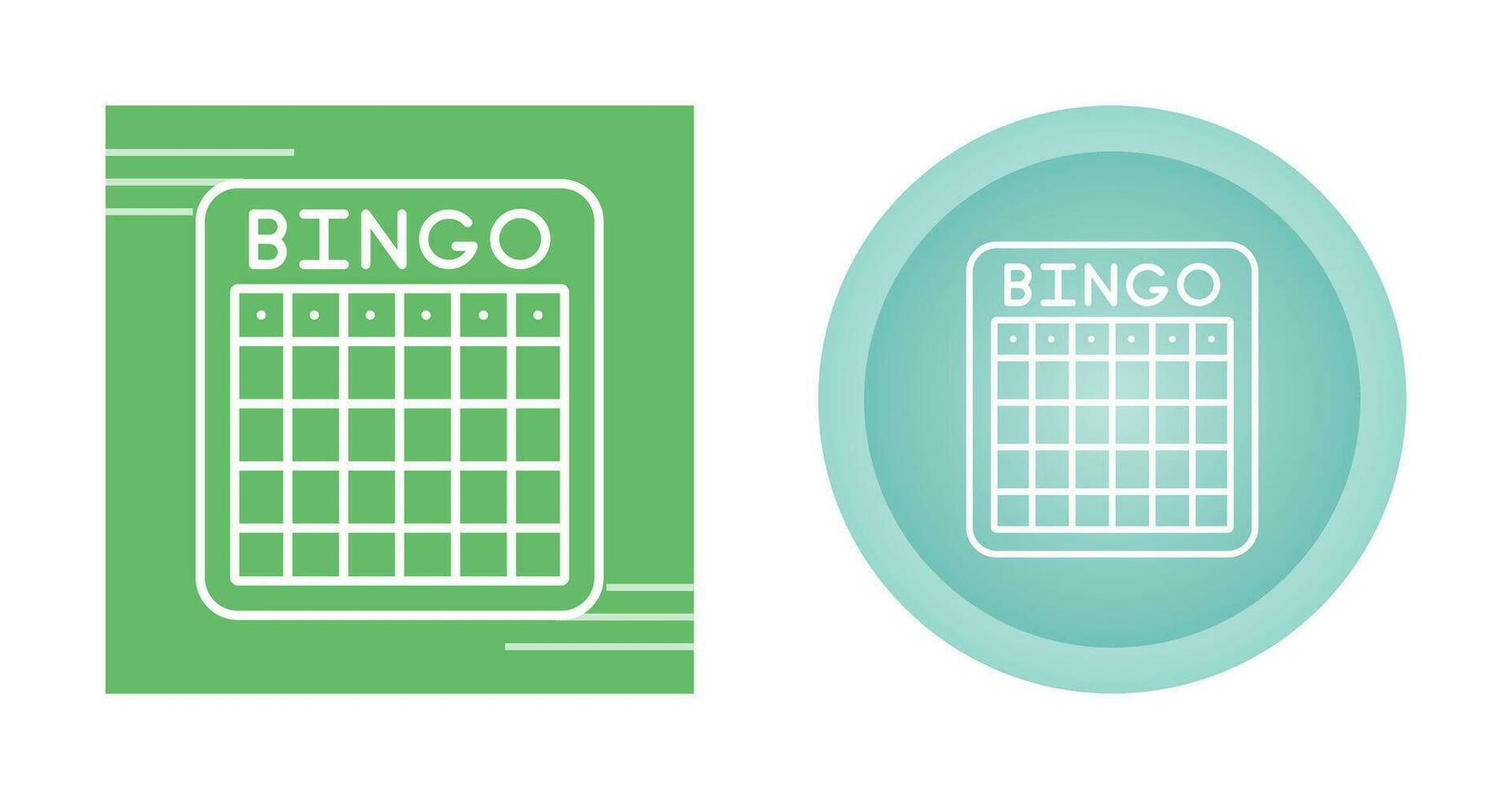 ícone de vetor de bingo