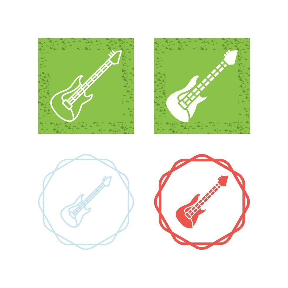 ícone de vetor de guitarra elétrica