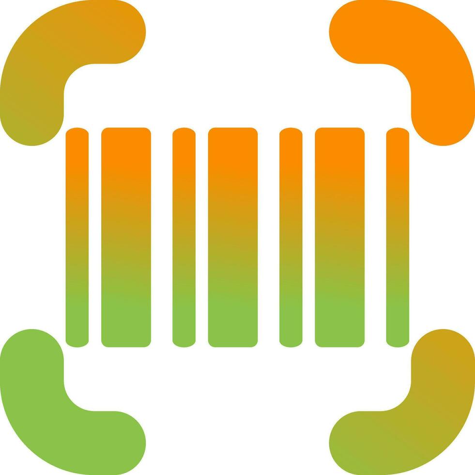 ícone de vetor de scanner de código de barras